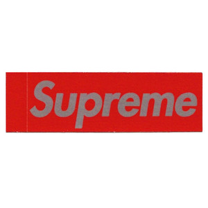 Supreme Red/Silver Box Logo Sticker Mini Supreme Red/Silver Box Logo Sticker Mini