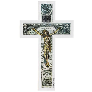 Supreme In God We Trust Cross Sticker Supreme In God We Trust Cross Sticker