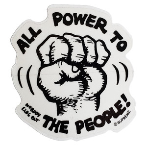 Supreme Power To The People Sticker Supreme Power To The People Sticker