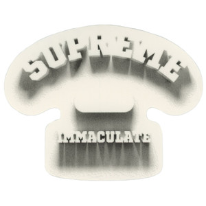 Supreme Immaculate Stencil Sticker Supreme Immaculate Stencil Sticker