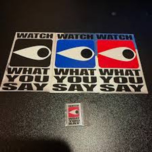 Watch What You Say Sticker