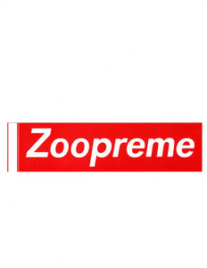 Zoopreme Box Logo Sticker