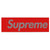 Supreme Red/Silver Box Logo Sticker Mini
