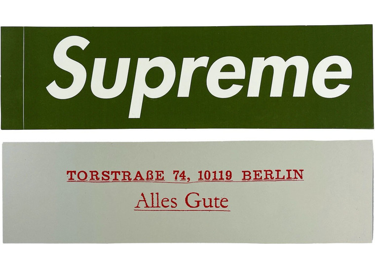 Supreme Berlin Olive Sticker