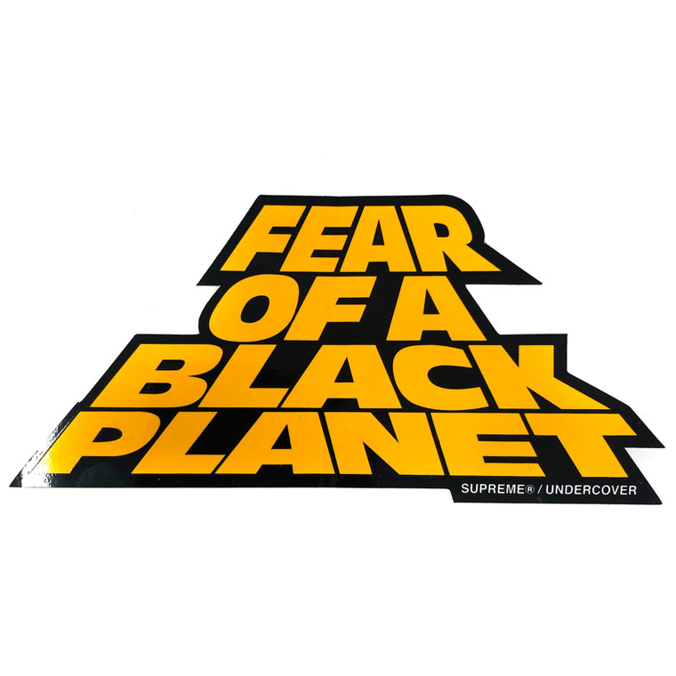 Supreme Undercover Public Enemy Black Planet Sticker