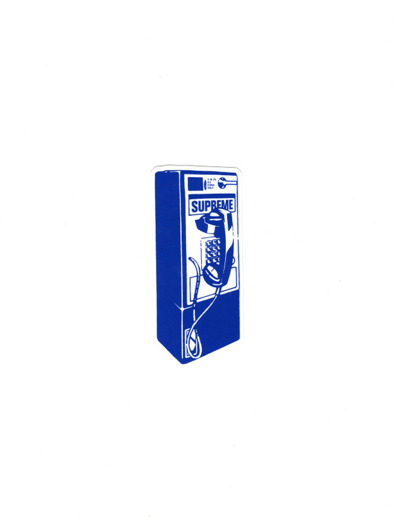 Supreme Payphone Sticker