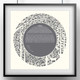 Forest Ketubah in Gray with White Text