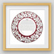 Lilac Ketubah Circle in Burgundy framed - Melanie Dankowicz Lilac Ketubah Circle in Burgundy framed - Melanie Dankowicz
