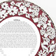 Lilac Ketubah Circle in Burgundy detail - Melanie Dankowicz Lilac Ketubah Circle in Burgundy detail - Melanie Dankowicz