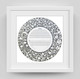 Garden papercut ketubah in gray  framed- Melanie Dankowicz