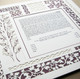 Terrace Ketubah in Muted Plum by Melanie Dankowicz Terrace Ketubah in Muted Plum by Melanie Dankowicz