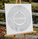 Blooming Tree Ketubah Design with intertwined symbolic trees by Melanie Dankowicz
