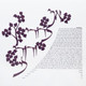 Dodi Li Papercut Ketubah in Dark Plum - Melanie Dankowicz Dodi Li Papercut Ketubah in Dark Plum - Melanie Dankowicz