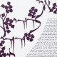 Dodi Li Papercut  Ketubah in Dark Plum close-up - Melanie Dankowicz Dodi Li Papercut  Ketubah in Dark Plum close-up - Melanie Dankowicz