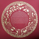 Papercut Dragon Ketubah in burgundy with gold - Melanie Dankowicz Papercut Dragon Ketubah in burgundy with gold - Melanie Dankowicz