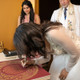 signing the Dragon Ketubah - Melanie Dankowicz signing the Dragon Ketubah - Melanie Dankowicz