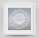 Pomegranate Vine Ketubah framed  in Silver
