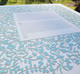Flowery Lace Square Ketubah in Sea Blue by Melanie Dankowicz