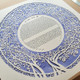 Angled view of Blooming Tree Ketubah in joyous watercolor blue by Melanie Dankowicz Angled view of Blooming Tree Ketubah in joyous watercolor blue by Melanie Dankowicz