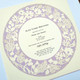 Angled view of Lilac Baby Naming Certificate in Lavender by Melanie Dankowicz Angled view of Lilac Baby Naming Certificate in Lavender by Melanie Dankowicz