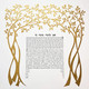 Soulmates - Two Trees Ketubah by Melanie Dankowicz in gold