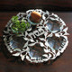 Lasercut seder plate with vine motif — Melanie Dankowicz