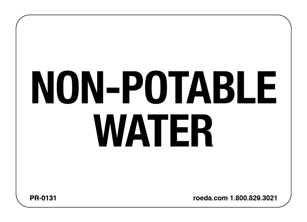 Non-Potable Water Decal non-potable-water-decal
