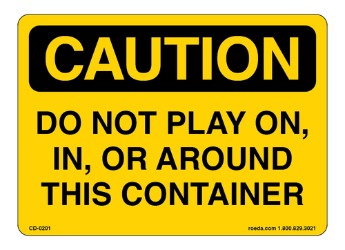CD-0201 Caution Do Not Play On Decal