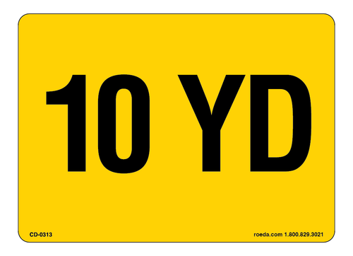 CD-0313 10 YD Decal