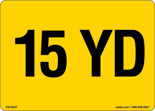 CD-0334 15 YD Decal