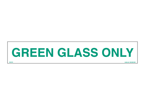 RD-0779 Green Glass Only Decal