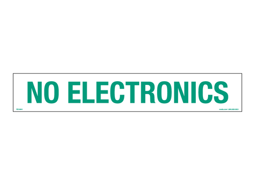 RD-0841 No Electronics Decal