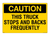 EQ-1089 Caution This Truck Stops Decal