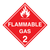 LP-0600 DOT Class 2 Flammable Gas Red Diamond