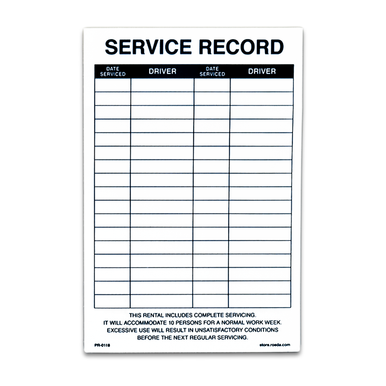 Service Record Paper Service Record (6