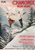 1900's French Travel Promotion Poster on Postcard, Monte-Blanc, Ed. Nugeron #R27