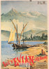 1900's French Travel Promotion Poster on Postcard, Evian, Editions Nugeron #R90