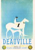 1900's French Travel Promotion Poster on Postcard, Deauville, Ed. Nugeron #R93