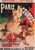 1900's French Sport Promotion Poster on Postcard, Horseback Riding, Nugeron #S6
