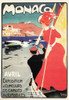 1900's French Sport Promotion Poster on Postcard, Monaco Sailing, Nugeron #S13