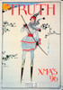 1896 Truth Magainze Cover with Skier French Postcard, Editions Nugeron #S15