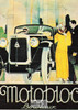 1900's French Advertising Poster on Postcard, Motobloc Automobiles, Nugeron #VA17