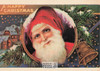1900's French Christmas Illustration on Postcard, Santa Claus, Editions Nugeron #NO1