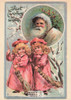 1900's French Christmas Illustration on Postcard, Santa Claus, Editions Nugeron #NO7