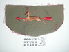Order of the Arrow Lodge #33 Ajapeu f2e Flap Patch, single red perimeter stich, small spot to right of stag, unused