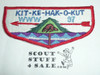 Order of the Arrow Lodge #97 Kit-Ke-Hak-O-Kut s4 c/e Flap Patch, used