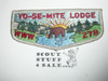 Order of the Arrow Lodge #278 Yo-Se-Mite s5 25th Anniversary Flap Patch