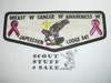 Order of the Arrow Lodge #341 Japeechen Breast Cancer Awareness Flap Patch