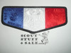 Order of the Arrow Lodge #482 Black Eagle s171 Normandy Camporee France Country Flap Patch