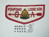 Order of the Arrow Lodge #528 Pomponio s2 Flap Patch, sewn